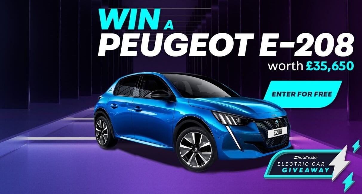 Electric Car Giveaway Win a brand new Peugeot e 208 AutoTrader